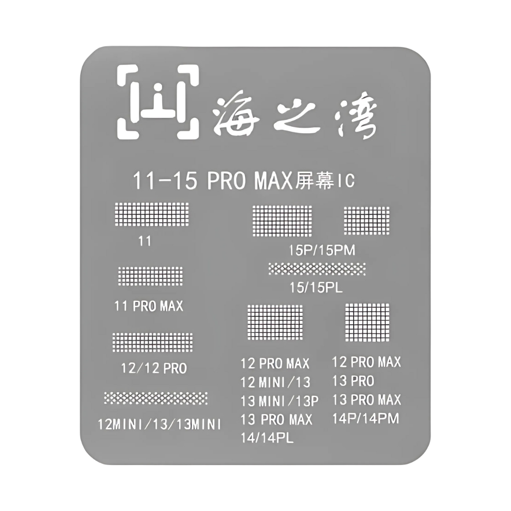 Screen IC Reballing Stencil For iPhone 11-15 Pro Max